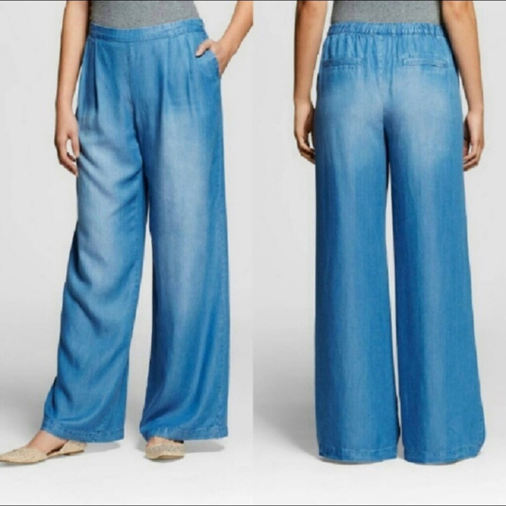 Merona Wide Leg Denim Pants